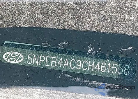 2012 Hyundai Sonata Gls from USA, damaged, VIN 5NPEB4AC9CH461558